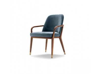 Designer Blauer Esszimmerstuhl Esszimmer Möbel Küchenstuhl Lehnstuhl