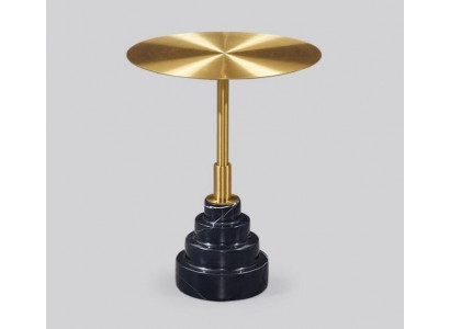 Beistelltisch Tisch Design Luxus Tische Möbel Edelstahl Runder Metall Gold