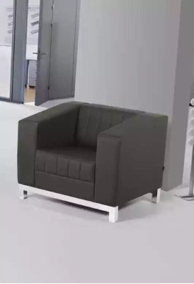 Graue Luxus Sofagarnitur Dreisitzer Sessel Polstermöbel Couch Set 2tlg 3+1