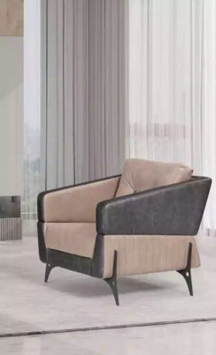 Luxus Sofagarnitur Sofa Beige Arbeitszimmer Sessel Dreisitzer Sitzer 3+1