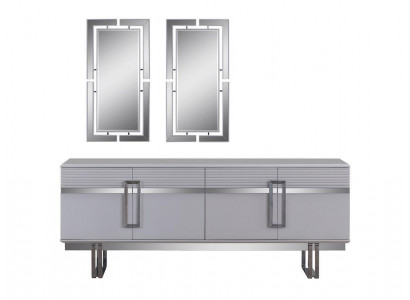 Neuheit Esszimmer Set Besteht aus 3tlg. Modern Anrichte und 2x Spiegel