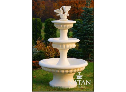 Zierbrunnen Springbrunnen Skulptur Brunnen Deko 186cm Garten Fontaine Teich Neu