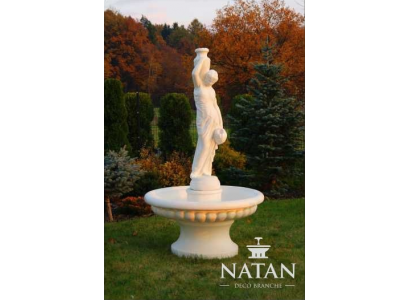 Zierbrunnen Springbrunnen Figur 206cm Brunnen Dekoration Garten Fontaine Teich