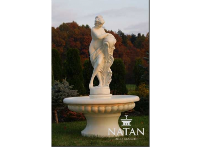 Zierbrunnen Springbrunnen Figur 196cm Brunnen Dekoration Garten Fontaine Teich