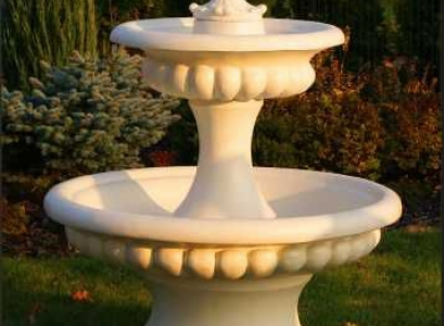 Zierbrunnen Springbrunnen 157cm Skulptur Brunnen Deko Garten Fontaine Teich Neu