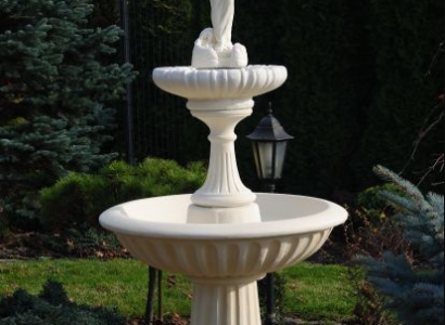 Zierbrunnen Springbrunnen 207cm Skulptur Brunnen Deko Garten Fontaine Teich Neu