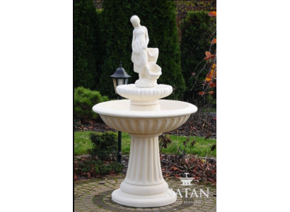 Zierbrunnen Springbrunnen 162cm Skulptur Brunnen Deko Garten Fontaine Teich Neu