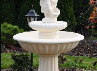 Zierbrunnen Springbrunnen 162cm Skulptur Brunnen Deko Garten Fontaine Teich Neu