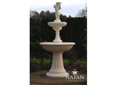 Zierbrunnen Springbrunnen Skulptur 187cm Brunnen Deko Garten Fontaine Teich Neu