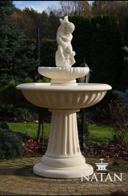 Zierbrunnen Springbrunnen 150cm Skulptur Brunnen Deko Garten Fontaine Teich Neu