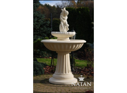 Zierbrunnen Springbrunnen 150cm Skulptur Brunnen Deko Garten Fontaine Teich Neu