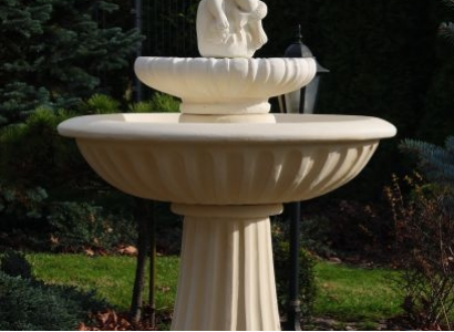 Zierbrunnen Springbrunnen 150cm Skulptur Brunnen Deko Garten Fontaine Teich Neu