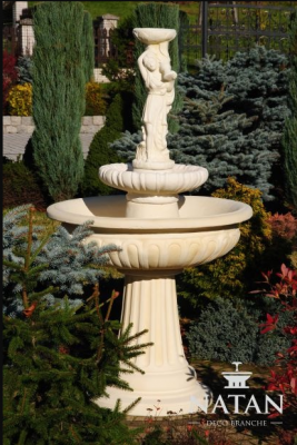 Springbrunnen Froschbrunnen Brunnen Steinbrunnen Gartenbrunnen Fontaine 164cm