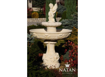 Springbrunnen Garten Teich Brunnen 160cm Steinbrunnen Gartenbrunnen Fontaine Neu