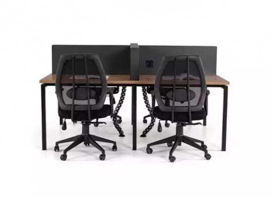 Arbeitszimmermöbel Schreibtischgarnitur Office Möbel Bürotisch Tisch Holz