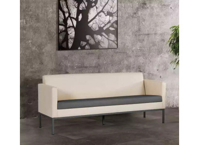 Büroeinrichtung Sofa Couch 3 Sitzer Arbeitszimmer Polstersofa Textil Möbel