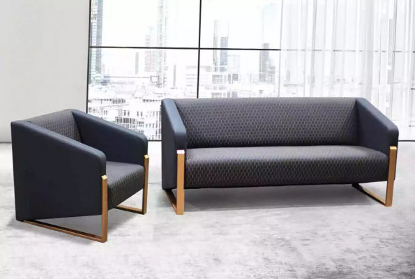 Sofa 2 Sitzer Luxus Möbel Couch Modern Designer Arbeitzimmer Büro Möbel
