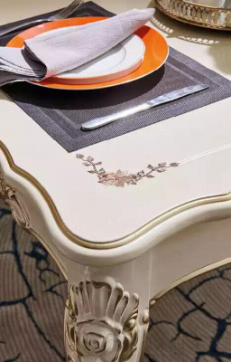 Esszimmer set Möbel für Ihr Interieur perlweiße klassische Möbel aus 8tlg