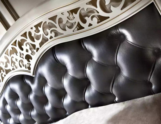 Bett Möbel Design Betten weiß Doppelbett Luxus Schlafzimmer Holz