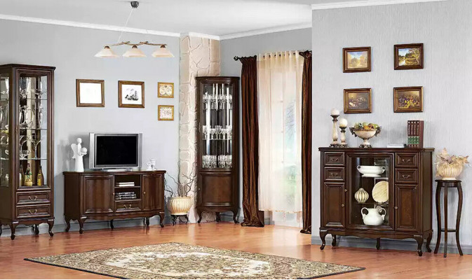 TV Ständer RTV Lowboard Wohnwand Sideboard Holz Modern Design
