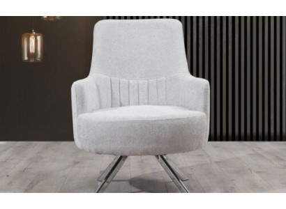Weiß Farbe 1-Sitzer Wohnzimmer Stoff Sessel Modern Design Textil Material