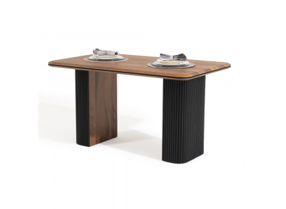 Holztisch Esszimmertisch Esstisch 140 cm Tisch Holz Braun Esszimmer