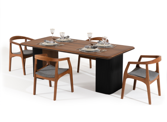 Esszimmertisch Esstisch Essecke Tisch Holztisch Holz Braun Esszimmer