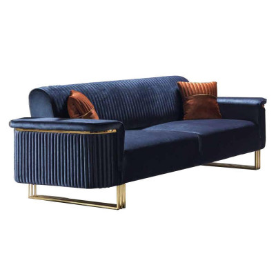Moderne Wohnzimmer Sofagarnitur Designer Dreisitzer Sofas Polstersessel