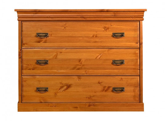 Kommode mit 3 Schubladen Sideboard Anrichte holz Schrank Kommoden Braun Neu