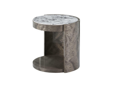 Beistelltisch Runder Design Tisch Marmor Wohnzimmer Tische Designer Möbel Holz