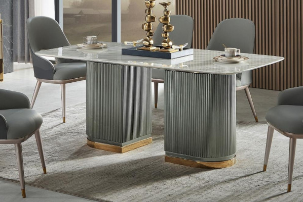 Design Esstisch Marmor Stein Tisch Moderne Esstische Möbel 180x90 Tische Neu