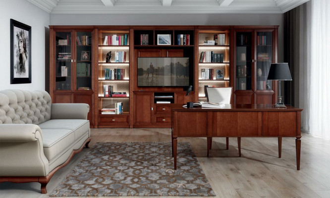 Designer Wohnzimmer TV Anbauwand Medienwand Fernsehwand