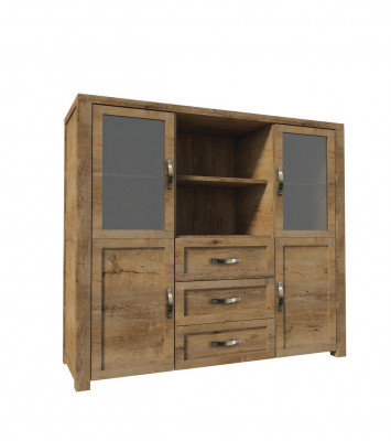 Buffet Anrichte Kommode Holz Handarbeit Holz Landhaus Anrichten Kommoden 2tlg.