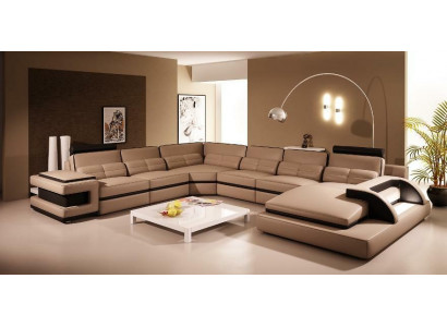 Designer Wohnlandschaft U-Form Couch Ecksofa Polster Garnitur Eckgarnitur Sofa