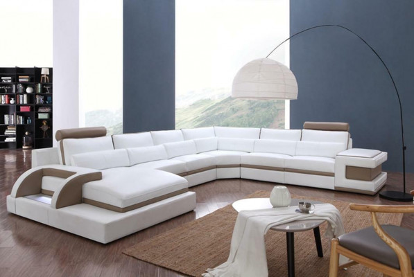 Designer Wohnlandschaft U-Form Couch Ecksofa Polster Garnitur Eckgarnitur Sofa
