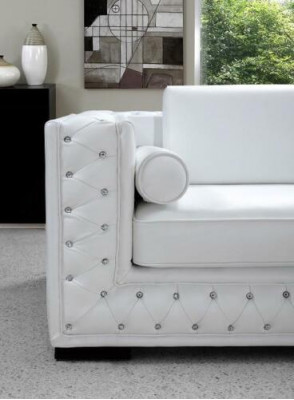 Ledersofa Couch Wohnlandschaft 3+2 Sitzer Garnitur Design Deko Modern Sofa