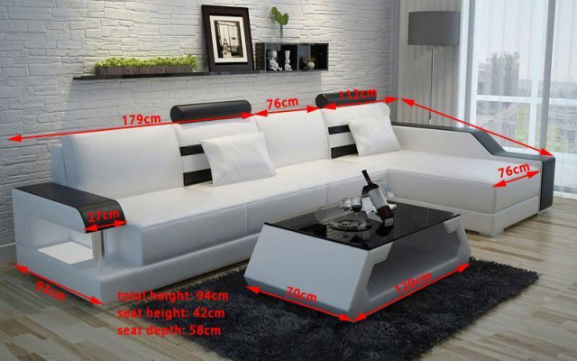 Beleuchtete Wohnzimmer Sitzlandschaft Couchgarnituren Sitz Polster