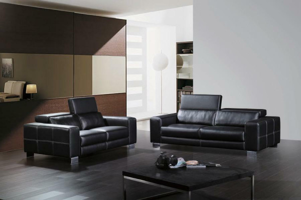 Sofagarnitur 3+2+1 Sitzer Set Design Sofas Polster Leder Couchen Relax