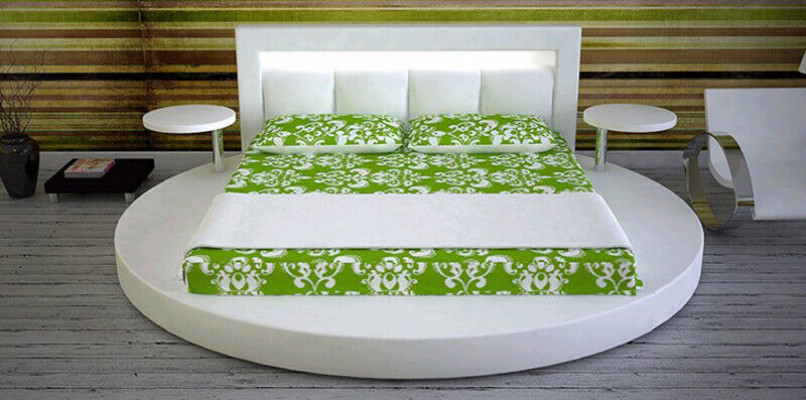 Rundes Bett Rund Design Betten Leder Hotel Doppel Gestell Luxus Schlaf