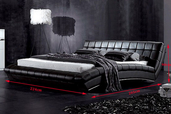 Polsterbett Betten Bett Polster Ehe Leder Textil Designer Doppel 