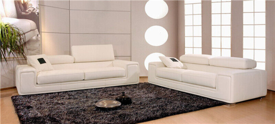 Garnitur Ledersofa Sofagarnitur 32 Sitzer Set Polstersofa Couch Designersofa Neu