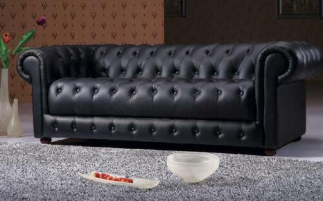 Chesterfield Sofa 2 Sitzer Polster Design Couchen Sofas Garnitur NEU