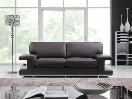 Sofa Couch Polster 2 Sitzer Leder Sofas Couchen Sitz Garnituren Design
