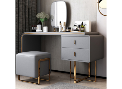 Klassischer Schminktisch. Spiegel Luxus Konsole Kommode Schlafzimmer