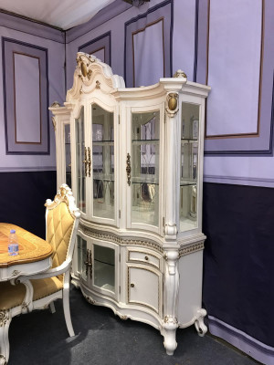 Vitrine Schrank Vitrinen Deko Wohnzimmer Schau Schränke Barock Design