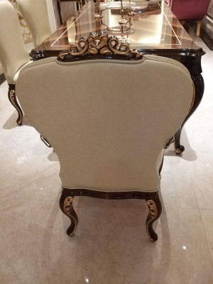 Esszimmer Stühle 6x Stuhl Sessel Set Lounge Club mit Armlehnen Luxus