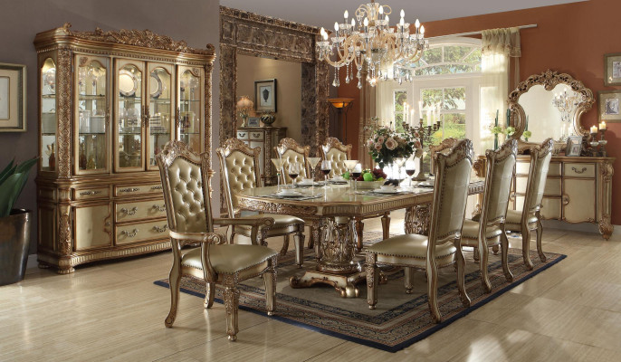 Königlicher Esstisch Tisch Holz Tische Rokoko Barock Esszimmer Antik Stil