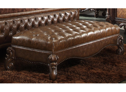 Chaiselounge Antik Stil Sofa Liege Couch Liegen Chaise Leder Barock Rokoko Neu