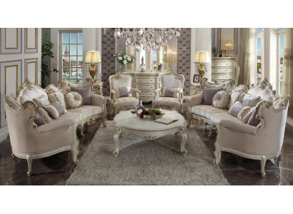 Sofagarnitur Couch Polster Klassik 4+4+1 Sitzer Set Design Sofas Polster