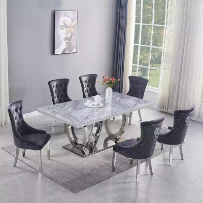 Moderner Designer Esszimmer Esstisch Küchentisch Glasplatte Stil Möbel